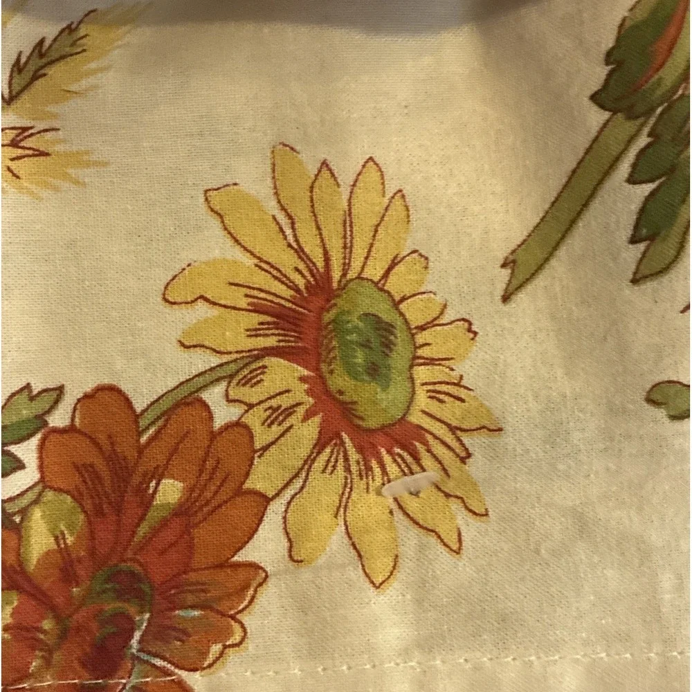 April Cornell Floral Napkins Set of 10 16"X16" Blue Rust Gold Fall Autumn NWT - Picture 3 of 5